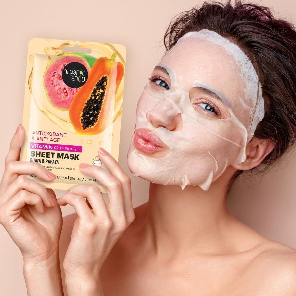 Organic Shop Vitamin C Mask Guava 1 pc, imported from the UK