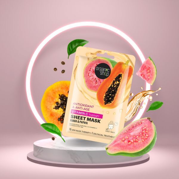 Organic Shop Vitamin C Mask Guava 1 pc, imported from the UK