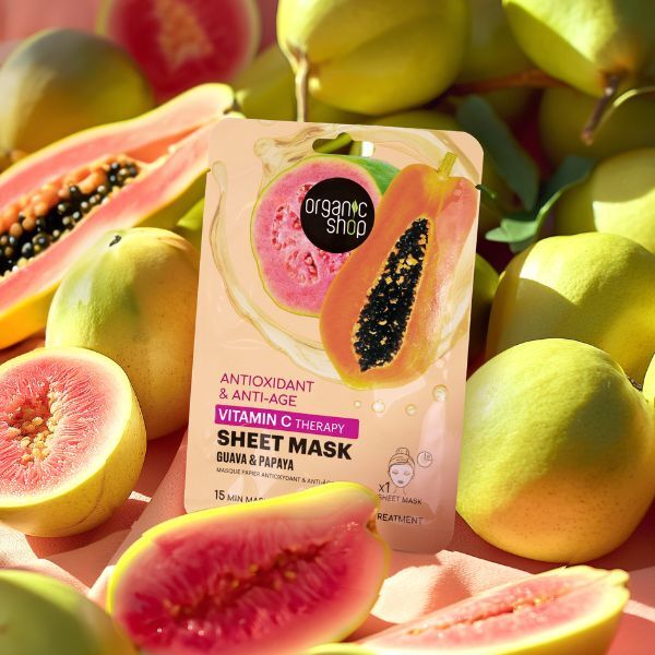 Organic Shop Vitamin C Mask Guava 1 pc, imported from the UK