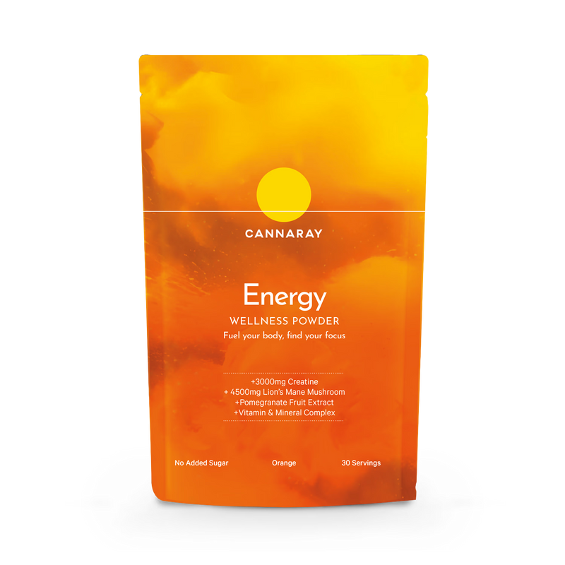 Cannaray Energy Wellness Powder Orange 150g - British product