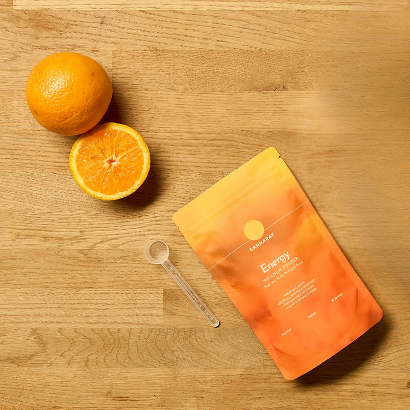 Cannaray Energy Wellness Powder Orange 150g - British product