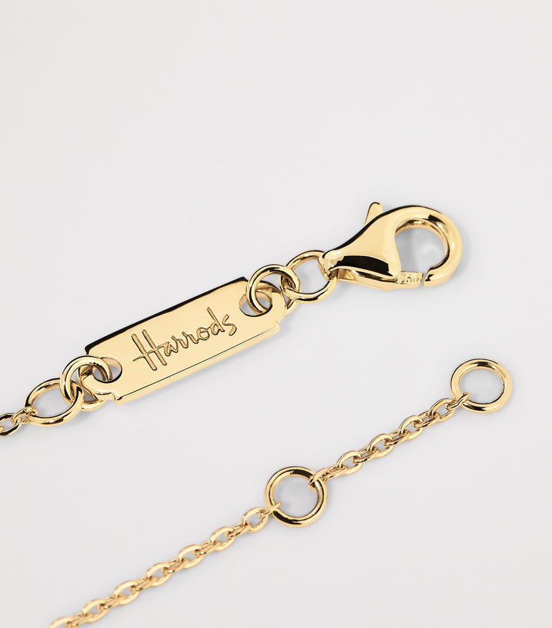 Harrods diamond pendant bracelet graduating 0.33ct, UK version