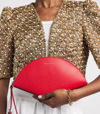 Carolina Herrera Consuelo leather clutch bag - British product