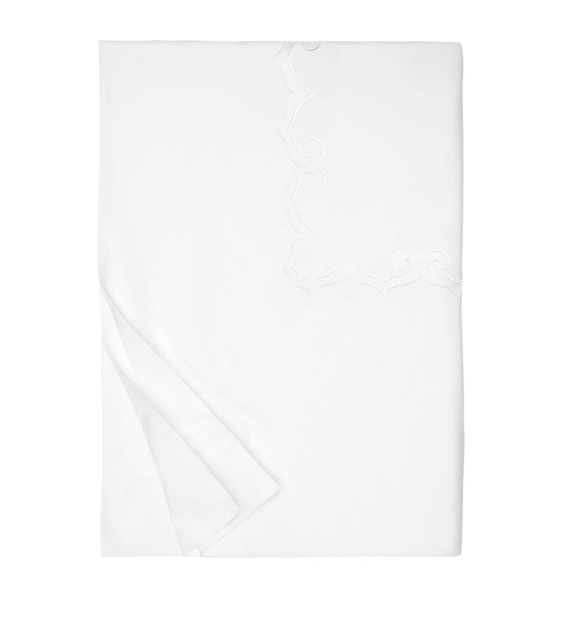 Super King Duvet Cover in Egyptian Cotton with Sateen Appliqué 260cm x 220cm