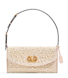 Valentino Garavani beaded vain soft shoulder bag, imported from the UK