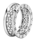 Bvlgari B.zero1 diamond ring 18kt white gold (British brand)