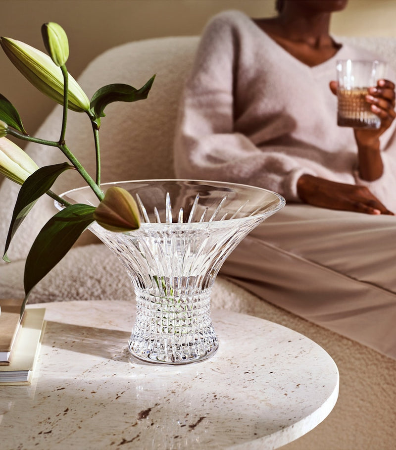 Waterford Lismore Diamond crystal centrepiece 30cm (British brand)