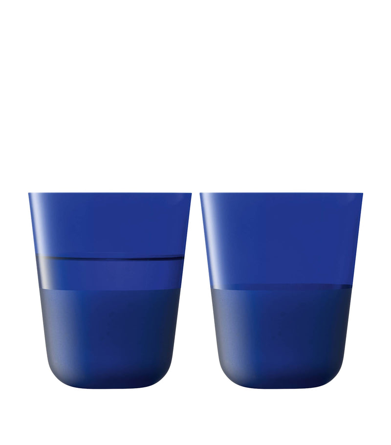 LSA International Arc Contrast glass tumblers 380ml, UK version