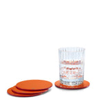 Baccarat octagonal coasters set of 4 11cm - British product