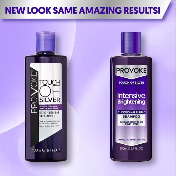 Provoke purple shampoo touch of silver 200ml, imported from the UK