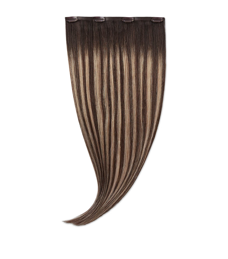Beauty Works x Huda clip-in hair extensions with volumiser, 18 inch length - British product