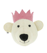 Harrods Fiona Walker Mini Organic Wool Polar Bear Head Wall Decoration 20cm- Buy online at McGrocer