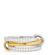 Harrods Spinelli Kilcollin Yellow, White Gold and Diamond Esme Ring- Buy online at McGrocer