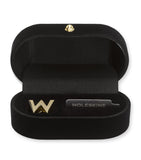 Moleskine gold-plated W notebook charm, imported from the UK