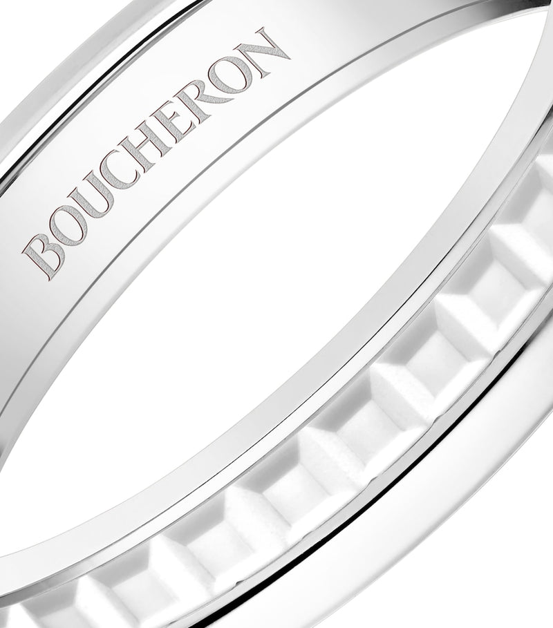 Boucheron Quatre Double White Edition wedding band 4mm, UK version