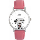 Superdrug Toff London White Ladies Black and White Dalmatian Dog Head Watch- Buy online at McGrocer