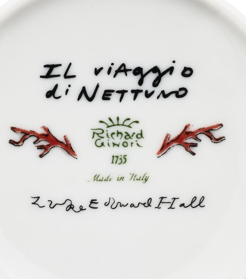 GINORI 1735 Il Viaggio di Nettuno porcelain coffee mug - British product