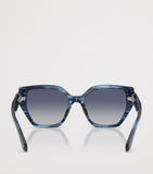 Swarovski irregular sunglasses with crystal temples, imported from the UK