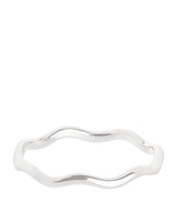 Harrods Astrid & Miyu White Gold Wave Ring- Buy online at McGrocer