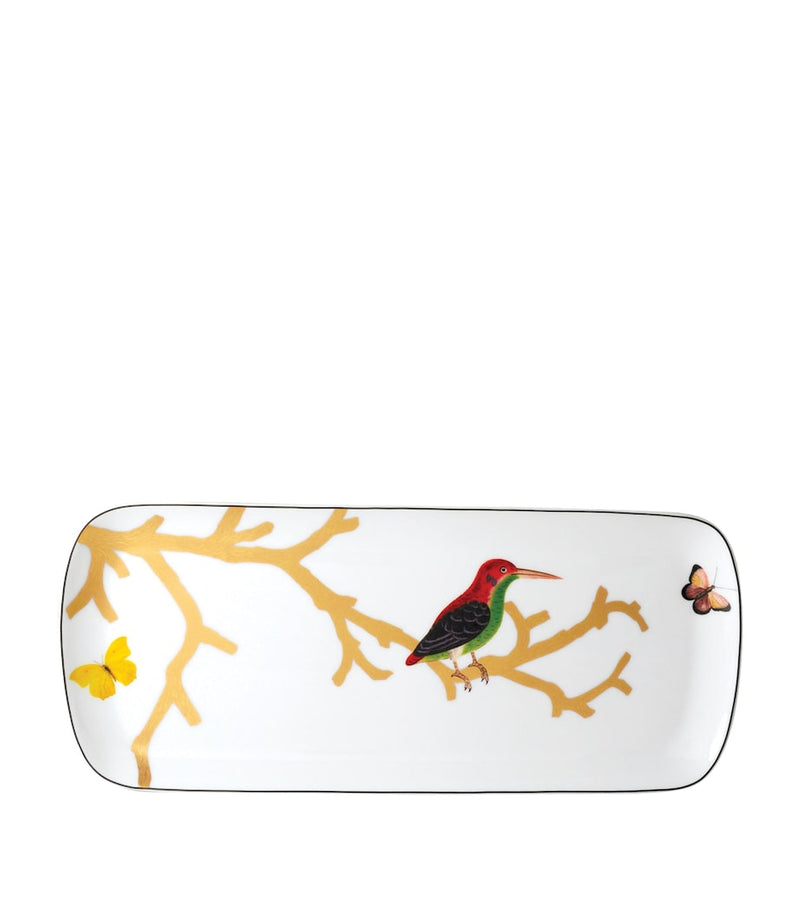 Bernardaud Aux Oiseaux porcelain tray 37cm, UK version