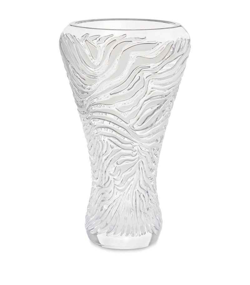 Lalique Zèbre vase 45cm, UK version