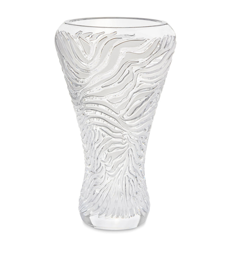 Lalique Zèbre vase 45cm, UK version
