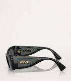 Versace acetate rectangular sunglasses with UV protection - British product