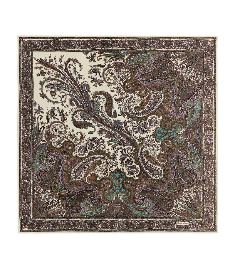 Ralph Lauren silk scarf paisley, imported from the UK