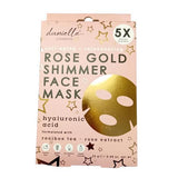 Superdrug Danielle Creations Rose Gold Shimmer Face Sheet Mask 5 Set- Buy online at McGrocer