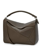 LOEWE Puzzle Edge large leather top-handle bag, imported from the UK