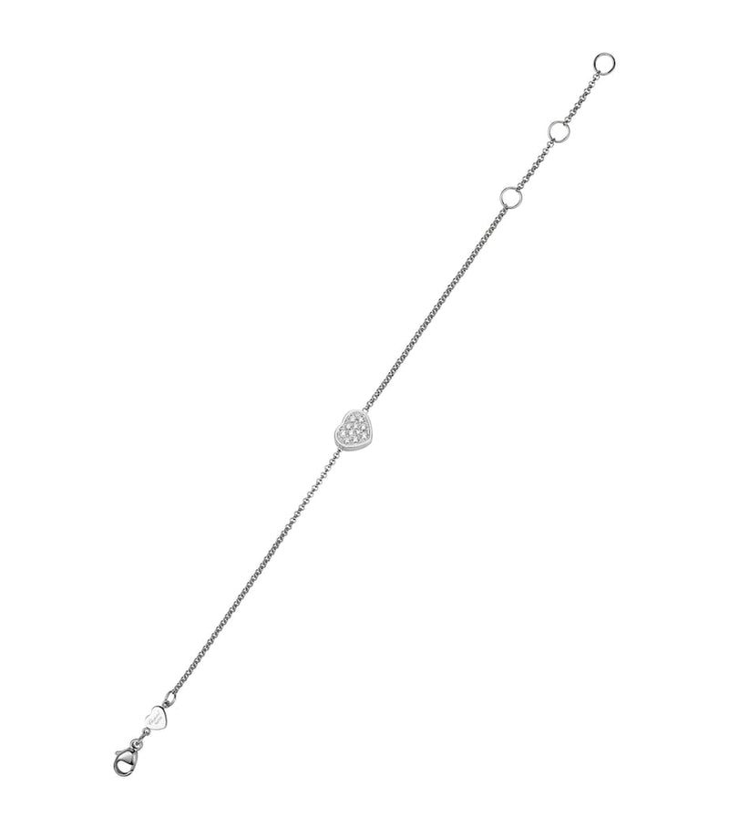 Chopard white gold diamond Happy Hearts bracelet, imported from the UK