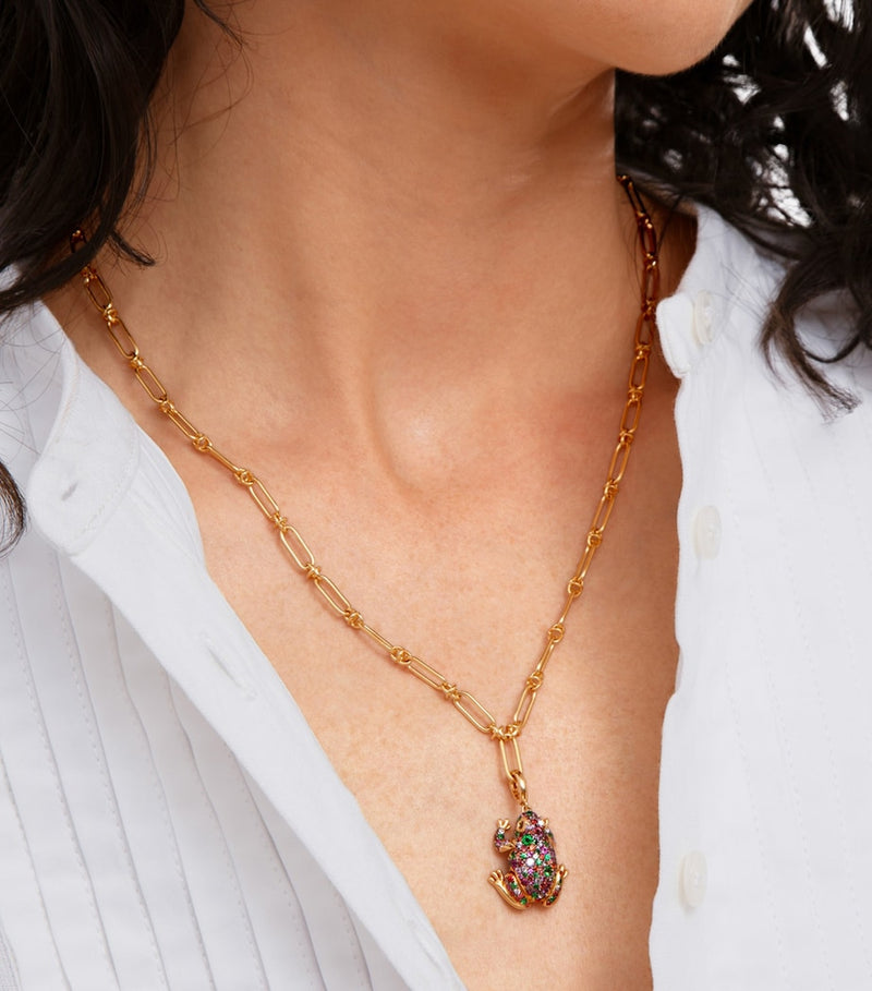 Annoushka yellow gold frog charm pendant Mythology collection (British brand)