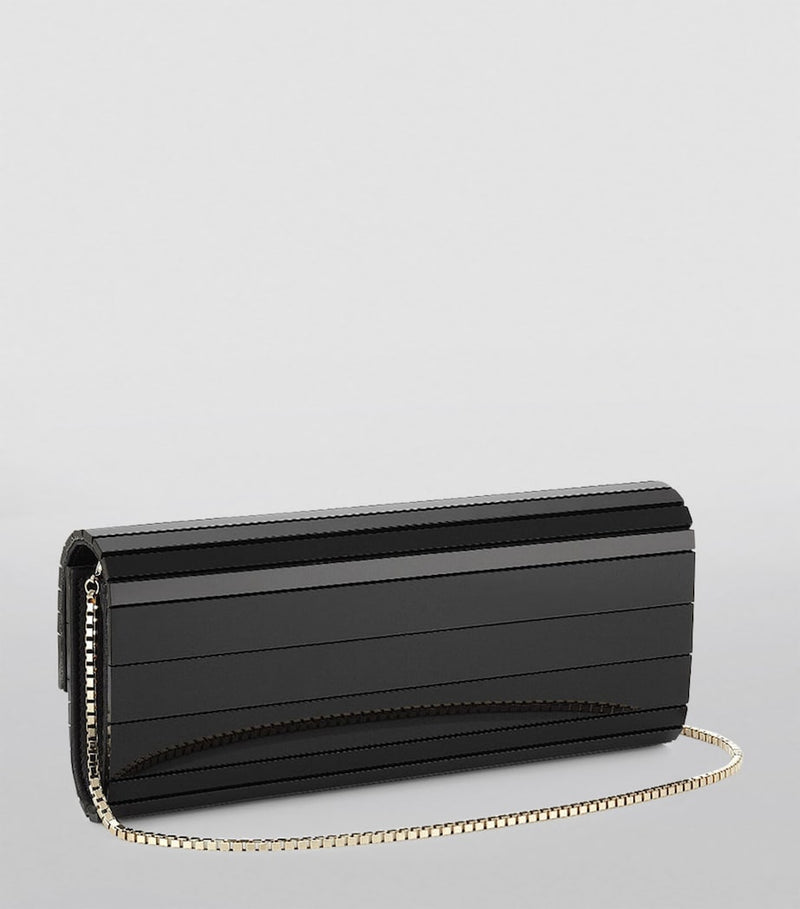 Jimmy Choo Sweetie clutch bag acrylic chain strap - British product