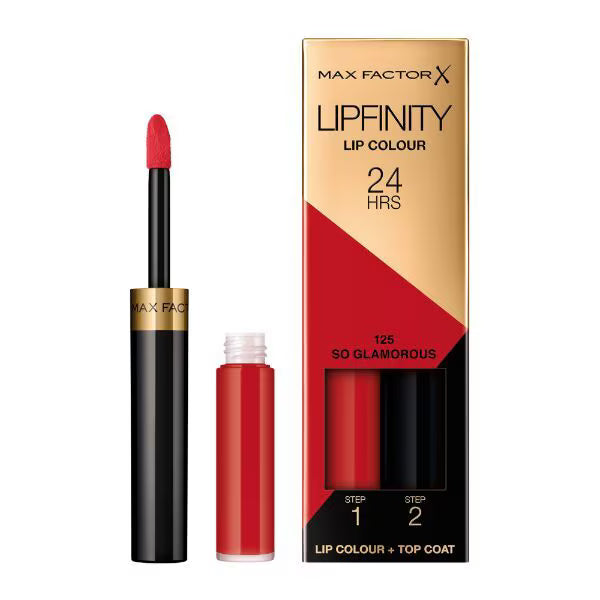 Max Factor Lipfinity Lip Colour 125 So Glamorous, imported from the UK