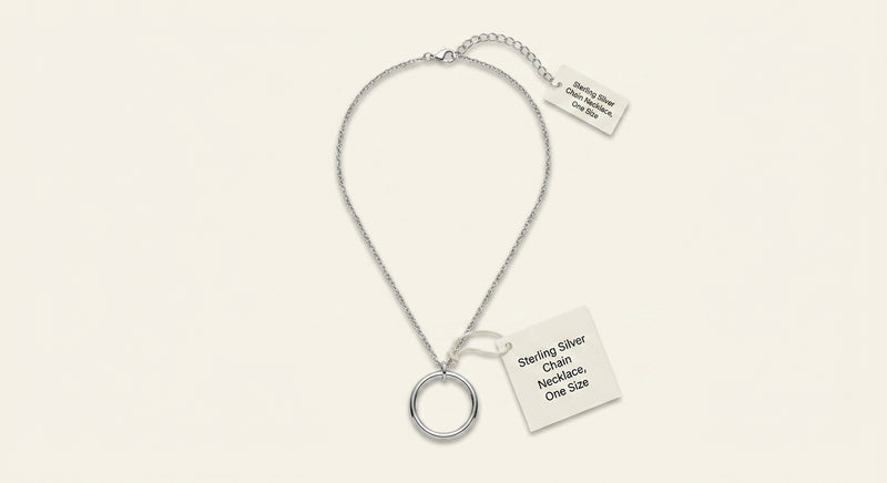 Balenciaga Saint-Germain ring necklace (British brand)
