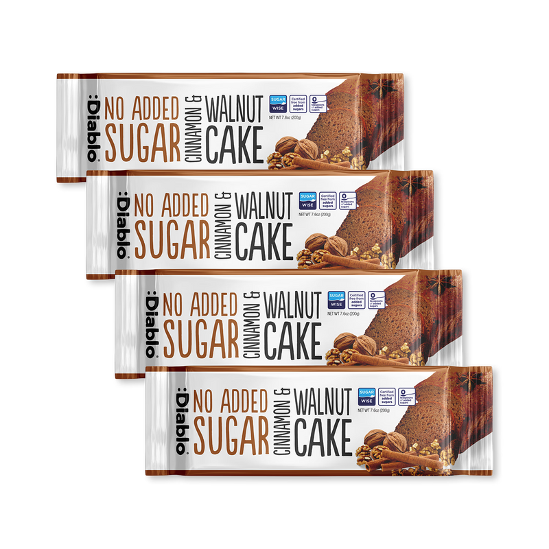 Diablo cinnamon walnut cake 200g pack - British product
