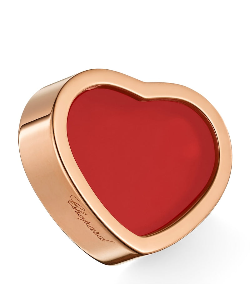 Chopard rose gold carnelian single earring (British brand)