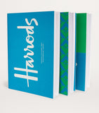 Harrods A6 notebook set with lined, dotted, and grid paper, UK version