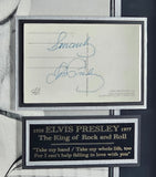 Leipzig Galleries vintage framed Elvis Presley signed display, imported from the UK