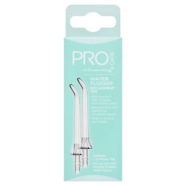Superdrug Water Flosser Replacement Tips 2 Pack (British brand)