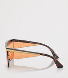 Versace square sunglasses tortoiseshell acetate frames, imported from the UK