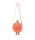 Jellycat Amuseables Peach soft toy shoulder bag, UK version