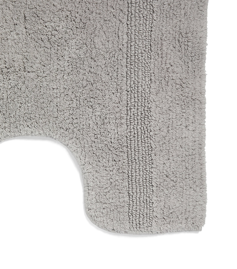 Abyss & Habidecor reversible cotton pedestal bath mat 60cm x 60cm - British product