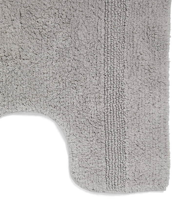 Abyss & Habidecor reversible cotton pedestal bath mat 60cm x 60cm - British product
