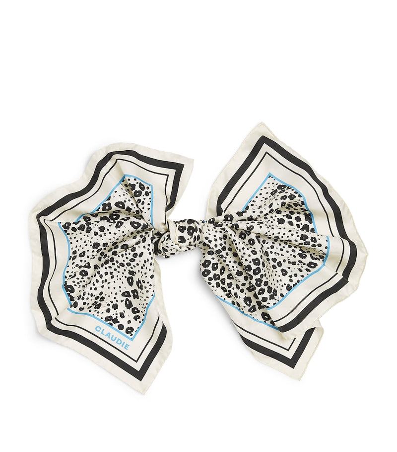 Claudie Pierlot printed silk square scarf 65cm, imported from the UK