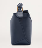 LOEWE Mini Puzzle Edge top-handle bag in calfskin, imported from the UK