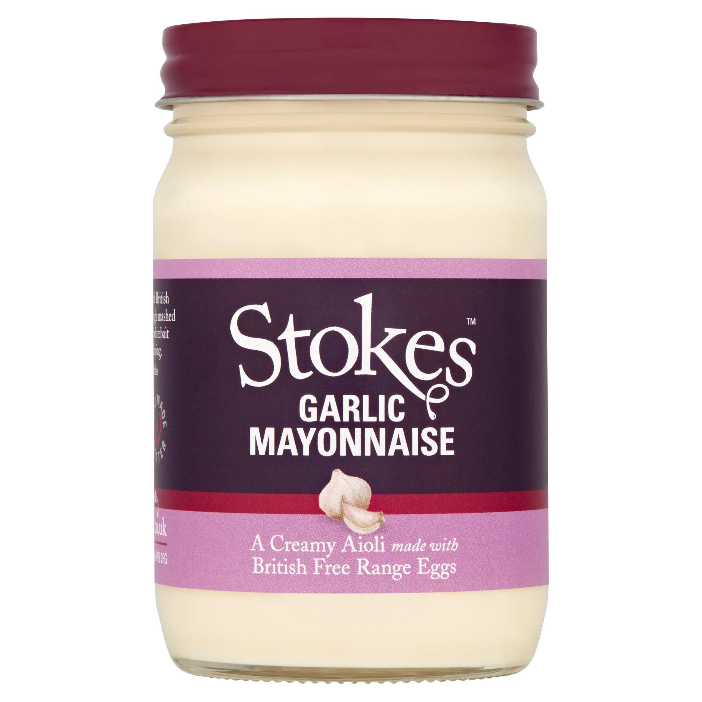 Stokes Garlic Mayonnaise 345g Salad cream & mayonnaise Sainsburys