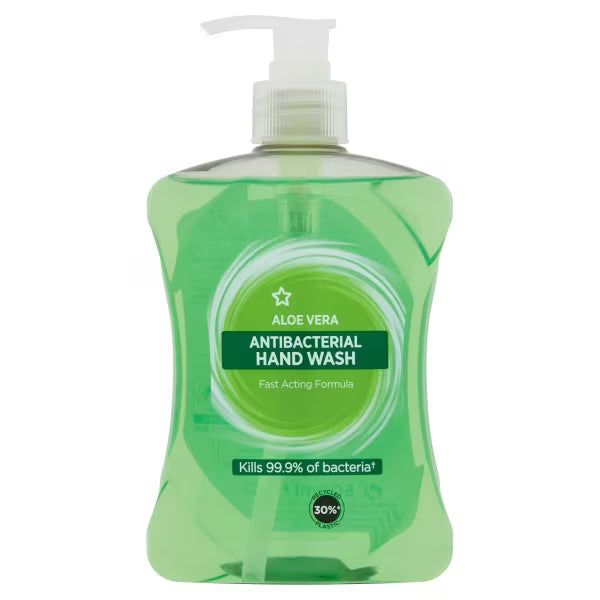 Superdrug Aloe anti-bacterial hand wash 500ml (British brand)