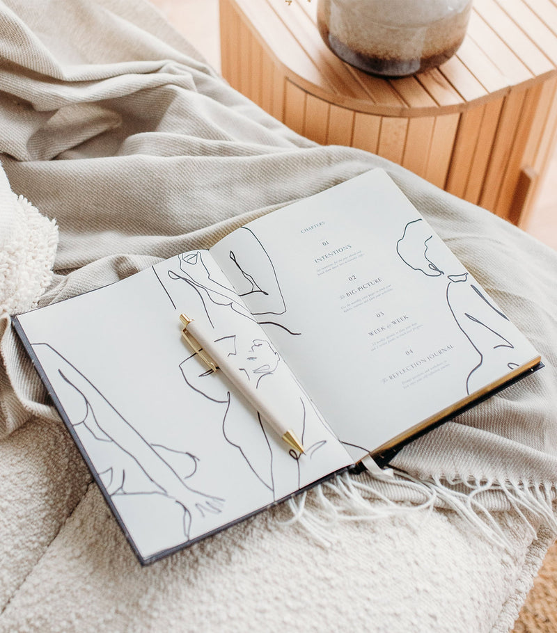 Blush and Gold Body + Soul Wellness Journal & Planner - British product