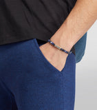 Tateossian sodalite and sterling silver discs bracelet, UK version